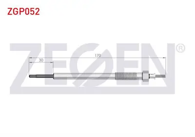 ZEGEN ZGP052 Kızdırma Bujı 11v Mıtsubıshı L200 (Kbtkat) 2.5dıd 2007- / L200 Trıton (Ka_T Kb_T) 2.5dı-D (Ka4t) 2 