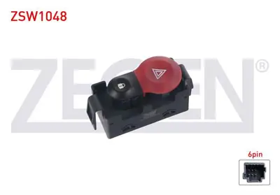 ZEGEN ZSW1048 Kapı Kılıt Ve Flasor Anahtarı 6 Pın Renault Kangoo 2008- 