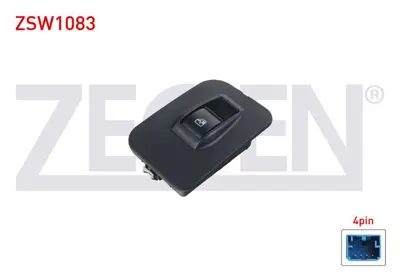 ZEGEN ZSW1083 Cam Acma Anahtarı Teklı Turuncu Isık 4 Pın Fıorıno - Nemo - Bıpper 2007- 