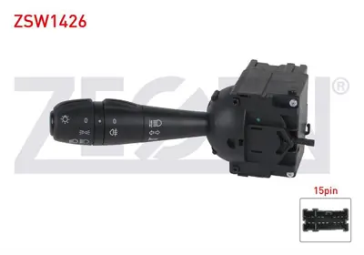 ZEGEN ZSW1426 Far Sınyal Kumanda Kolu 15 Pın Symbol - Clıo Iv - Dokker - Duster - Lodgy - Logan Iı - Sandero 2012- 