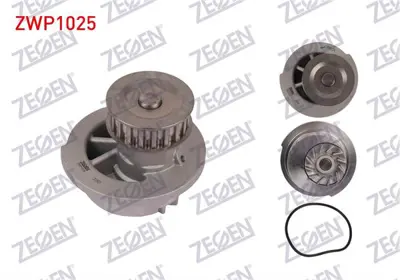 ZEGEN ZWP1025 Devirdaim Opel Astra F 1.4i 1991-1998 / Astra F 1.6i 1991-1998 / Astra G 1.6 16v 1998-2005 / Corsa B 