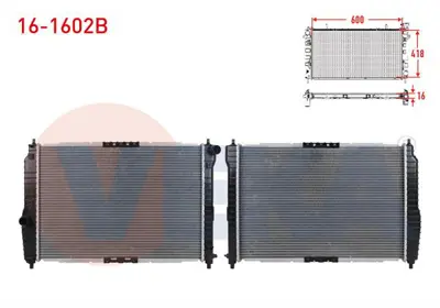 VEKA 16-1602B Su Radyatoru Brazıng Chevrolet Aveo 1.4 16v Dohc M-T 2003- 
