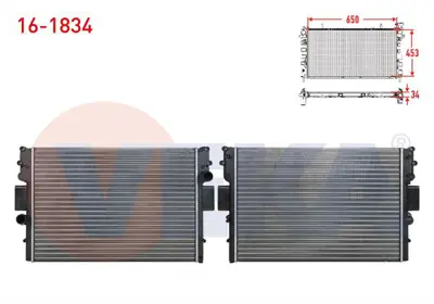 VEKA 16-1834 Su Radyatoru Mekanık Iveco Daıly Iv (35c) 3.0 D M-T Ac+/- 2006-2011 
