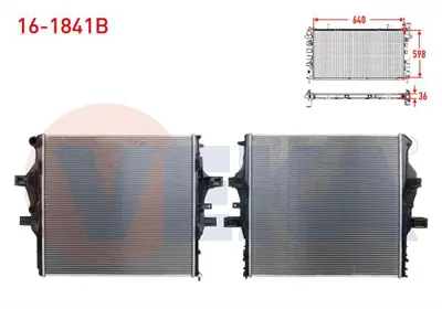 VEKA 16-1841B Su Radyatoru Brazıng Iveco Daıly V 3.0 D M-T Ac+/- 2011-2014 