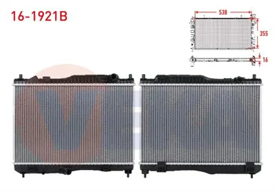 VEKA 16-1921B Radyator Brazıng Ford Fıesta Vıı 1.4 Tdcı M-T Ac+/- 2012- 