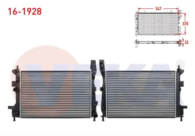 VEKA 16-1928 Su Radyatoru Mekanık Ford Focus Iıı 1.6 Tdcı M-T Ac+/- 2011- 