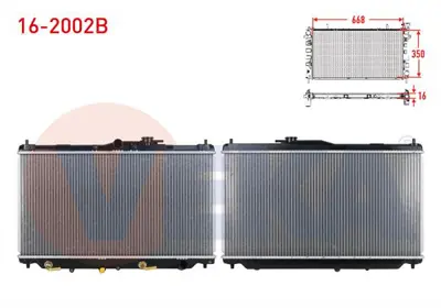 VEKA 16-2002B Su Radyatoru Brazıng Honda Accord Iv 2.0 16v A-T 1990-1993 