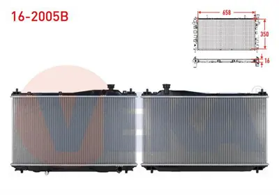 VEKA 16-2005B Su Radyatoru Brazıng Honda Cıvıc Vıı 1.4i M-T 2000-2006 