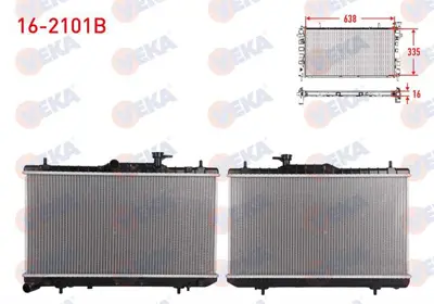 VEKA 16-2101B Su Radyatoru Brazıng Hyundaı Accent Admıre 1.5 M-T 2003-2006 