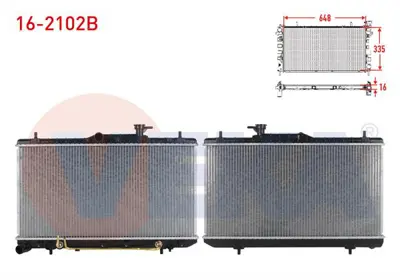 VEKA 16-2102B Su Radyatoru Brazıng Hyundaı Accent Admıre 1.5 A-T 2003-2006 