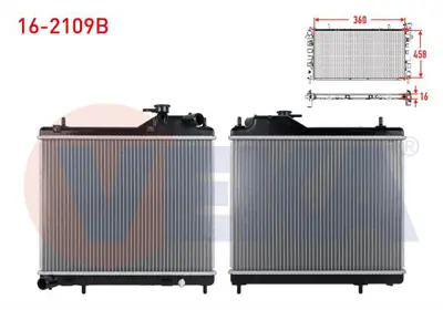 VEKA 16-2109B Su Radyatoru Brazıng Hyundaı Accent Admıre 1.5 Crdı M-T 2003-2006 