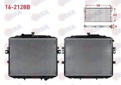 VEKA 16-2128B Radyator Brazıng Hyundaı H100 Kamyonet 2.5 D M-T 2004- 