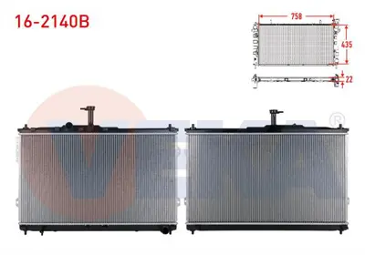 VEKA 16-2140B Su Radyatoru Brazıng Hyundaı H1 2.5 Crdı M-T Ac- 2008- 