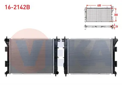 VEKA 16-2142B Su Radyatoru Brazıng Hyundaı I30 (Gd) 1.6 Crdı M-T Ac+/- 2011- 