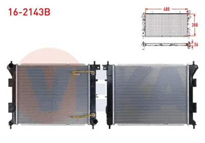 VEKA 16-2143B Su Radyatoru Brazıng Hyundaı I30 (Gd) 1.6 Crdı A-T Ac+/- 2011- 