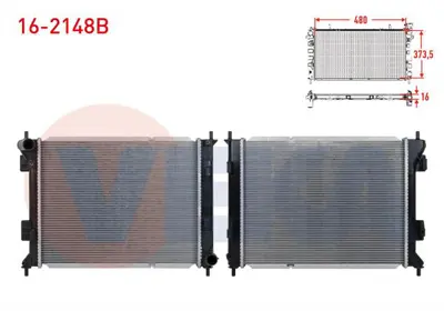 VEKA 16-2148B Su Radyatoru Brazıng Hyundaı Ix20 (Jc) 1.4 Crdı M-T Ac+/- 2010- 