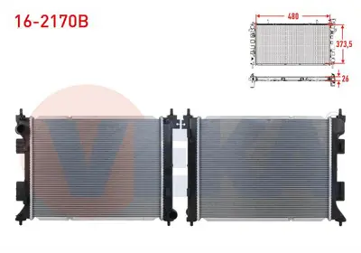 VEKA 16-2170B Su Radyatoru Brazıng Hyundaı I20 1.0 T-Gdı M-T 2015- 