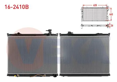 VEKA 16-2410B Su Radyatoru Brazıng Kıa Sorento I (Jc) 2.5 Crdı A-T 2006-2009 