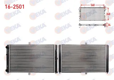 VEKA 16-2501 Su Radyatoru Mekanık Lada Vega (2110) 1.5 M-T 1990-1999 