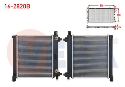 VEKA 16-2820B Su Radyatoru Brazıng Mercedes (W124) 2.0 A-T Ac- 1984-1995 
