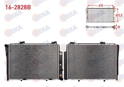 VEKA 16-2828B Su Radyatoru Brazıng Mercedes C Class (W202) C 180 A-T Ac+ 1993-2000 
