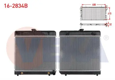 VEKA 16-2834B Su Radyatoru Brazıng Mercedes (W123) 2.0 A-T Ac+/- 1977-1985 