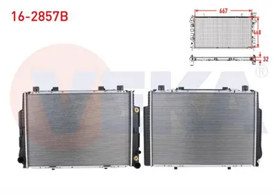 VEKA 16-2857B Su Radyatoru Brazıng Mercedes S Serısı (W140) S 500 - S 600 A-T 1991-1998 