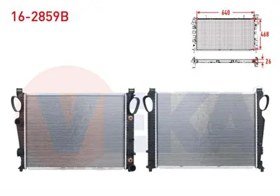 VEKA 16-2859B Su Radyatoru Brazıng Mercedes S Serısı (W220) S 320 - S 350 A-T/M-T 1998-2005 