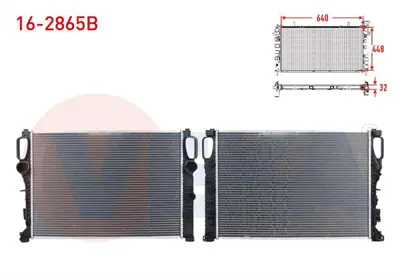 VEKA 16-2865B Su Radyatoru Brazıng Kalınlık 32mm Mercedes E Serısı (W211) E 280 Cdı - E 320 Cdı A-T/M-T 2002-2008 
