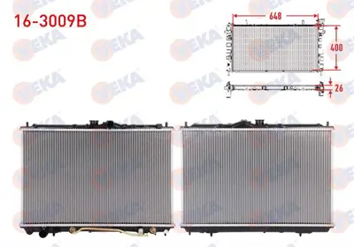 VEKA 16-3009B Su Radyatoru Brazıng Mıtsubıshı Carısma (Da) 1.6 A-T 1995-2006 