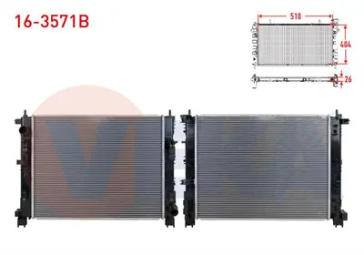 VEKA 16-3571B Radyator Brazıng (5mmfin) Dacıa Duster 1.5 Dcı M-T 2017- 