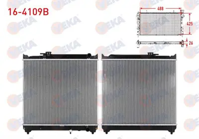 VEKA 16-4109B Su Radyatoru Brazıng Suzukı Vıtara (Et.Ta) 1.6i 16v M-T 1988-1999 