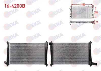 VEKA 16-4200B Su Radyatoru Brazıng Tata Indıca (40_V2) 1.4 D 1998-2003 