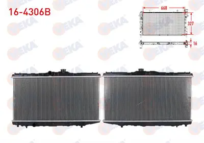 VEKA 16-4306B Su Radyatoru Brazıng Toyota Corolla (_E9_) 1.3i Ae92 M-T 1987-1993 