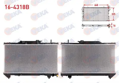 VEKA 16-4318B Su Radyatoru Brazıng Toyota Carına E (St191) 2.0i M-T 1992-1997 
