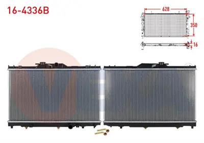 VEKA 16-4336B Su Radyatoru Brazıng Toyota Corolla (_E11_) 1.4i 16v A-T Ac +/- 1997-2002 