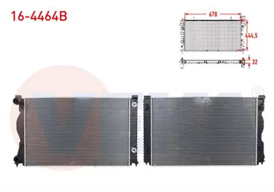 VEKA 16-4464B Su Radyatoru Brazıng Audı A6 2.0 Tdı - 2.0 Tfsı A-T 2004-2011 