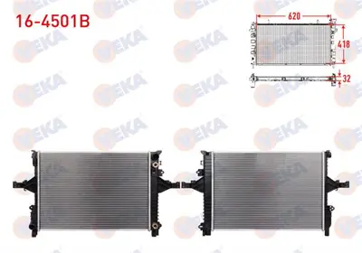 VEKA 16-4501B Su Radyatoru Brazıng Volvo S60 I 2.0 T A-T 2000-2010 