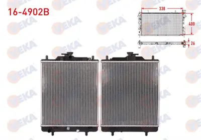 VEKA 16-4902B Su Radyatoru Brazıng Dfm Panelvan 1.1 M-T Ac+/- 2009- 
