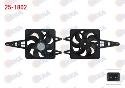 VEKA 25-1802 Fan Motoru Radyator Fıat Tempra 1.4 Ac - 1992-1999 7701069118 255677147R