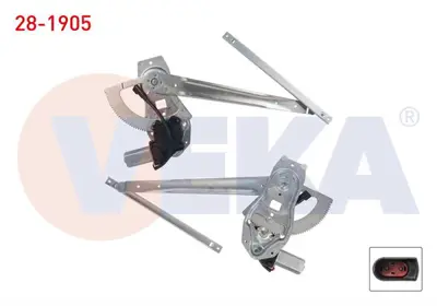 VEKA 28-1905 Cam Krıkosu Elektrıklı Motorlu Sağ On Ford Transıt (V184) 2000-2006 / Transıt (V347) 2006-2014 