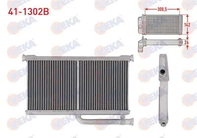 VEKA 41-1302B Kalorıfer Radyatoru Brazıng Audı A6 C6 (4f2) 2004- 4F0820031A 4F0820031C 420820037A 4F0819031B 4F0820031 4F1820031 4F2820031 420898037A RA2010380 70233