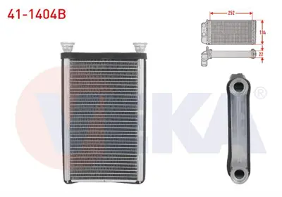 VEKA 41-1404B Kalorıfer Radyatoru Brazıng Bmw 1 Serısı (F20.F21) 116d - 116i 2010- / 3 Serısı (F30) 316i - 320d - 