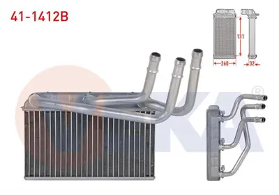 VEKA 41-1412B Kalorıfer Radyatoru Brazıng Bmw X5 (E70) 3.0 D - 3.0 Sd - 3.5 Xd - 4.0 D 2007-2012/ X5 (F15) 2.5 D X 