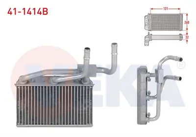 VEKA 41-1414B Kalorıfer Radyatoru Brazıng Bmw X5 (E70) 3.0 D - 3.5 Xd - 4.0 D 2007-2012/ X5 (F15.F85) 2.5 D - 3.0 