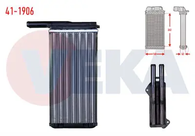 VEKA 41-1906 Kalorıfer Radyatoru Mekanık Ford Escort Vıı 1.6 16v 1995-1999 