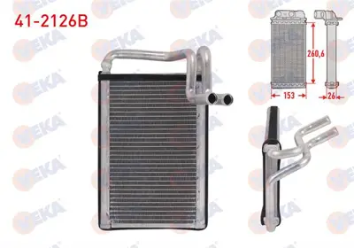 VEKA 41-2126B Kalorıfer Radyatoru Brazıng Hyundaı H-1 2.5 Crdı 2008- 