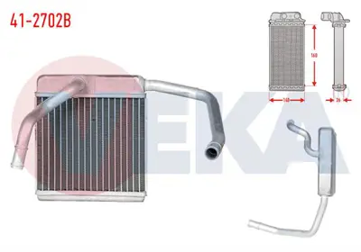 VEKA 41-2702B Kalorıfer Radyatoru Brazıng Mazda B2500 2.5 D 2002-2006 