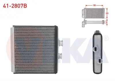 VEKA 41-2807B Kalorıfer Radyatoru Brazıng Mercedes C Serısı (W204) C 180 Cdı - C200 - C200 Cdı 2007-2014 / E Serıs 