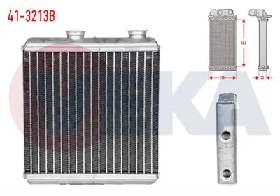 VEKA 41-3213B Kalorıfer Radyatoru Brazıng Opel Merıva A 1.6 2003-2010 